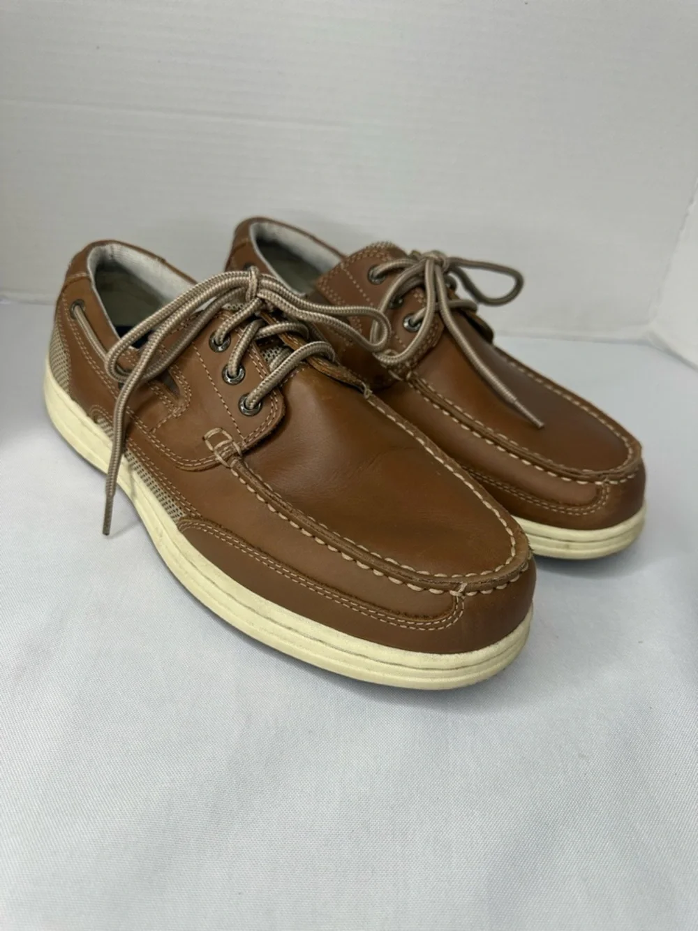 Dockers Men's BeaconTan/Brown Leather Casual Classic Boat Shoes